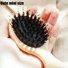 Boar Bristle Mini Hair Brush and Comb Set