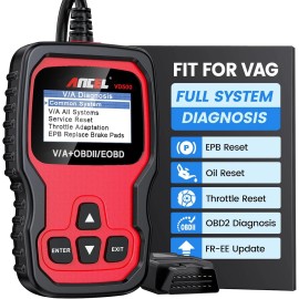 Ancel VD500 OBD2 Scanner Full System Code Reader Car Diagnostic Tools For VAG VW