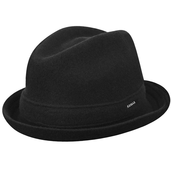 Kangol Wool Player Trilby Hat, Black, Small