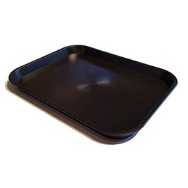 Small Black Plastic Catering Tray - KB2B (310mm L x 241mm W x 22mm D)
