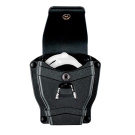 Hero's Pride Edge Handcuff Case - Rotating Universal Adapters for MOLLE and Duty Belts Up to 2.25” Wide - Handcuff Pouch Designed for Hinged Police Cuffs - Lightweight Injection Molded Polymer