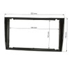 tomzz Audio 2440-019-1 Double DIN Radio Faceplate Compatible with Peugeot