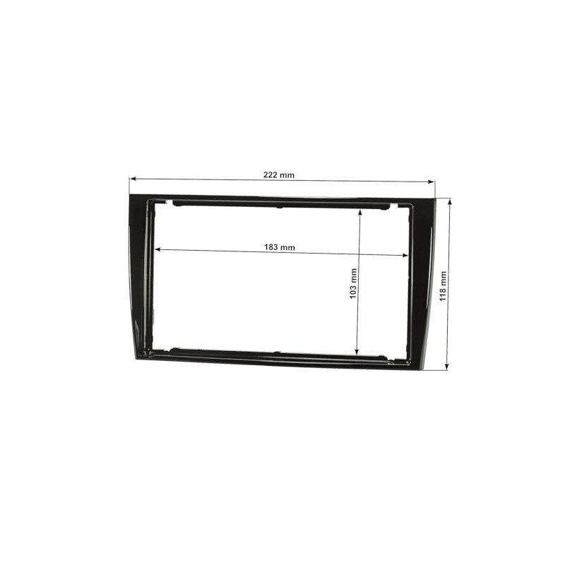 tomzz Audio 2440-019-1 Double DIN Radio Faceplate Compatible with Peugeot