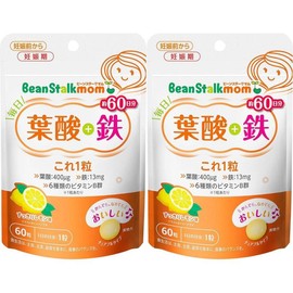 Beanstock Iron Folic Acid 60 tablets (2) / 빈스톡 엽산 철분 60정 2개