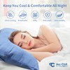 LINENOVA 2 Pack Cooling Pillowcase,Japanese Arc-Chill Tech,Q-MAX>0.43 Cooling Fiber Absorbs