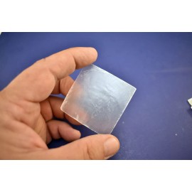 Florida Shells & Gifts 25 Capiz Shells White Square 60 mm (2 5/8") No Holes Arts & Crafts Wind Chimes