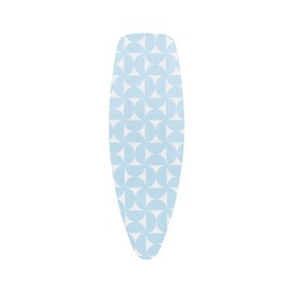 Brabantia Size D (53 x 18 inches) Replacement Ironing Board Cover with Durable Foam Layer (Fresh Breeze) Easy-Fit, 100% Cotton