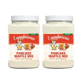 Eggylicious - PACK of 2 - Pancake/Waffle Mix – Made w/Premium Ingredients – Classic Recipe – Delicious Breakfast – Loved by Kids & Adults – Free of Preservatives or Colorants – 1 lbs