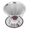 Reusable Coffee Dripper Stainless Steel Silicone Reusable Coffee Filter with