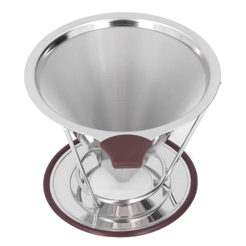 Reusable Coffee Dripper Stainless Steel Silicone Reusable Coffee Filter with
