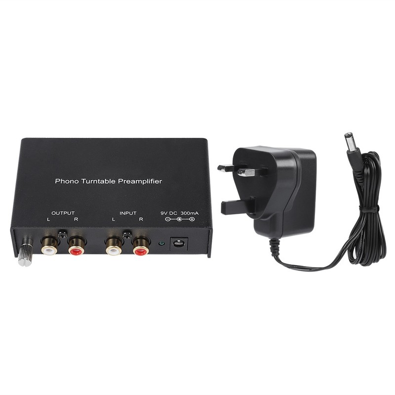 Dual channel Phono Preamplifier RCA Preamplifier Output Noise Cancelling Phono
