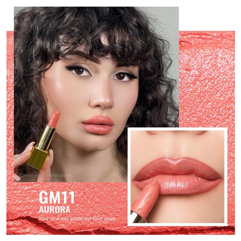 Oulac Metallic Shine Lipstick Long Lasting Lip Color Set 1