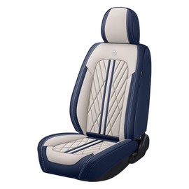 ANKIV Universal Fit Waterproof Breathable Nappa Leather Automotive Vehicle Car Seat Covers Set Cushion Protector for Sedan SUV