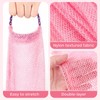 Beavorty 4pcs Exfoliating Back Scrubber Washcloth Towel Deep Cleans Skin
