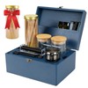 Coozyupper Large Bamboo Storage Box with Removable Tray Kit -