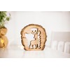 Marco Paul Tall Christmas Wooden Reindeer Ornament Figurine Christmas Home
