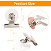 OOTSR 8-Piece Suction Cup Clip, Round Suction Cup Holder Made