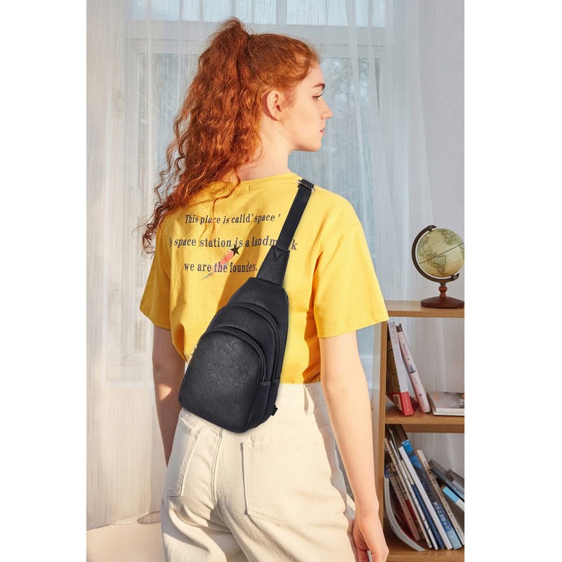Telena Sling Bag for Women Leather Fanny Pack Crossboday Bags