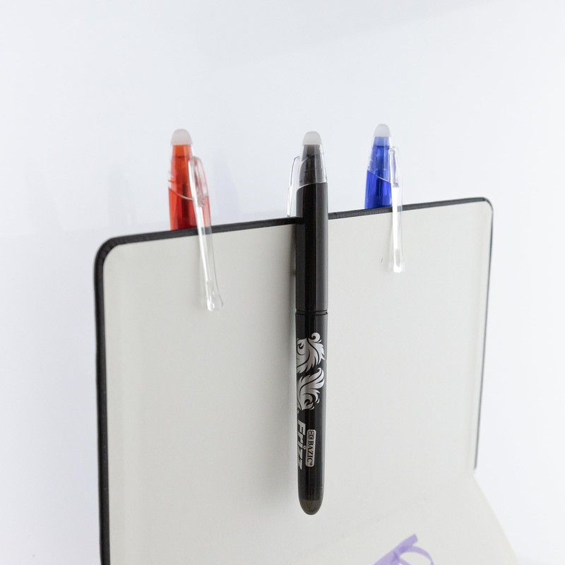 BAZIC Frizz Black Erasable Gel Pen with Grip (17062)