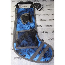 LOGO BRANDS CHRISTMAS CAMO FISHERMAN STOCKING, MESH POCKET FITS A 3500 TACKLE BOX