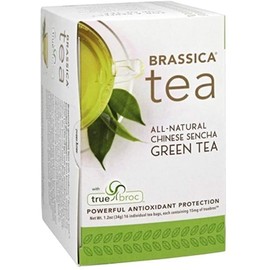 Brassica Tea Sencha Green Tea with truebroc, 16 Tea Bags (6 Pack)