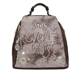 Anekke Mantle Medium Backpack Functional Design 28/23/13 cm Accessories for Women, Multi-Colour, Grey / brown