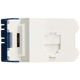 Panasonic WNT15649W Embedded Telephone Modular Jack, 6 Poles, 4 Cores, Full Terminal, White