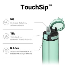 Super Sparrow Drinking Bottle 750 ml - Tritan Water Bottle - BPA-Free - Ideal Sports Bottle - Straw Drinking Bottle for Sports, Outdoor and Camping - Lightweight, Sustainable