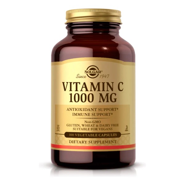 Vitamina C 1000 Mg Solgar Sabor Ninguno - Producto Original