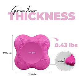 Yes4All Yes4All - Juego de 2 rodilleras para yoga, extra gruesas y antideslizantes, para ejercicio, entrenamiento, yoga, rodilleras gruesas para prote