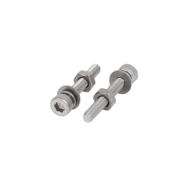 Sourcingmap M3 x 20mm 304 Stainless Steel Hex Socket Head