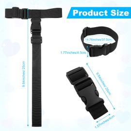 Heclia Luggage Straps Add a Bag Luggage Strap 2 Pcs Heavy Duty Adjustable Suitcase Belt Stretchable Luggages Connector Straps Travel Attachment Travel Accessory for Suitcases