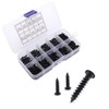 VooGenzek 500 PCS Cross Head Self Tapping Screws, Black Self-Tapping
