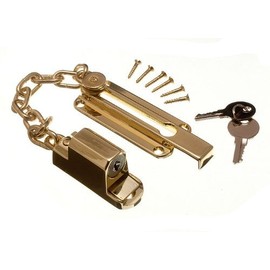 Door safety chain guard peep bolt locking EB with screws by DIRECT HARDWARE