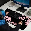 Smoaffly Desk Pad,Cherry Blossom Desk Mat Extended Large for Office