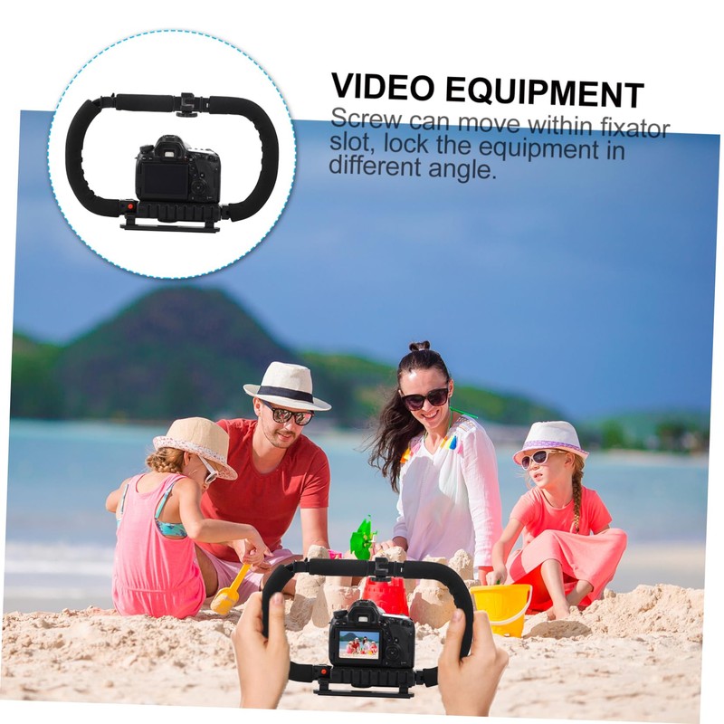 Tofficu Foldable Handheld Camera Stabilizer with Slip Base Rig for