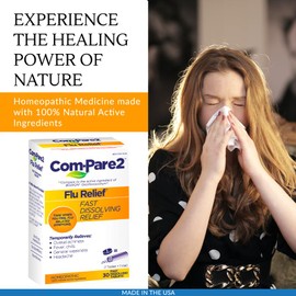 Com-Pare2 Flu Relief 30ct for Cold and Flu Symptoms
