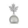 DANFORTH – Freestanding Maple Leaf Coffee Scoop/Spoon, Pewter, 3.75”, Made