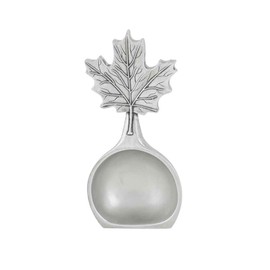 DANFORTH – Freestanding Maple Leaf Coffee Scoop/Spoon, Pewter, 3.75”, Made In USA
