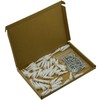 50 Sets of Plasterboard Fixing Screws,Self Drilling Drywall Anchors