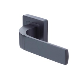 Yale Bologna Black Door Handle 35-ZR-8x8-A003-WC-56-11, Stylish Modern Design for Bathroom WC, Thumbturn Cylinder Locking Set, All Fixtures Supplied