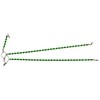 FLADEN Fishing - Beaded Spreader Booms (5mm Beads Green/Black or 8mm Bead Hot Red/Yellow) To Avoid Multiple Hook Bait Sea Rig Tangles On The Same Line (Grün-Schwarz) [15-4591]