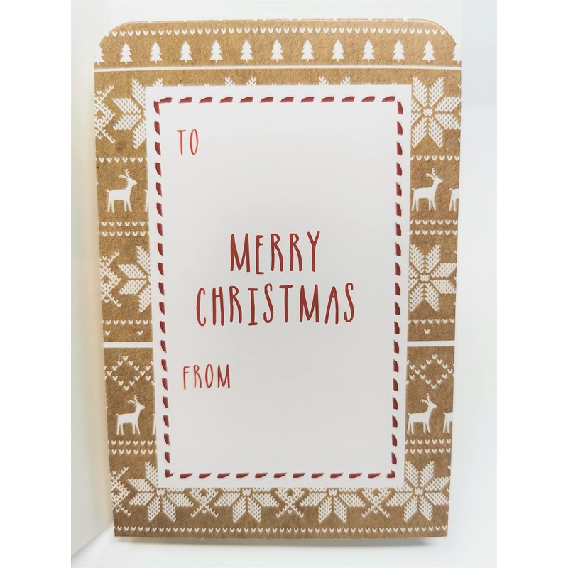 4 3D Luxury Christmas Money Wallets & Envelopes - Red