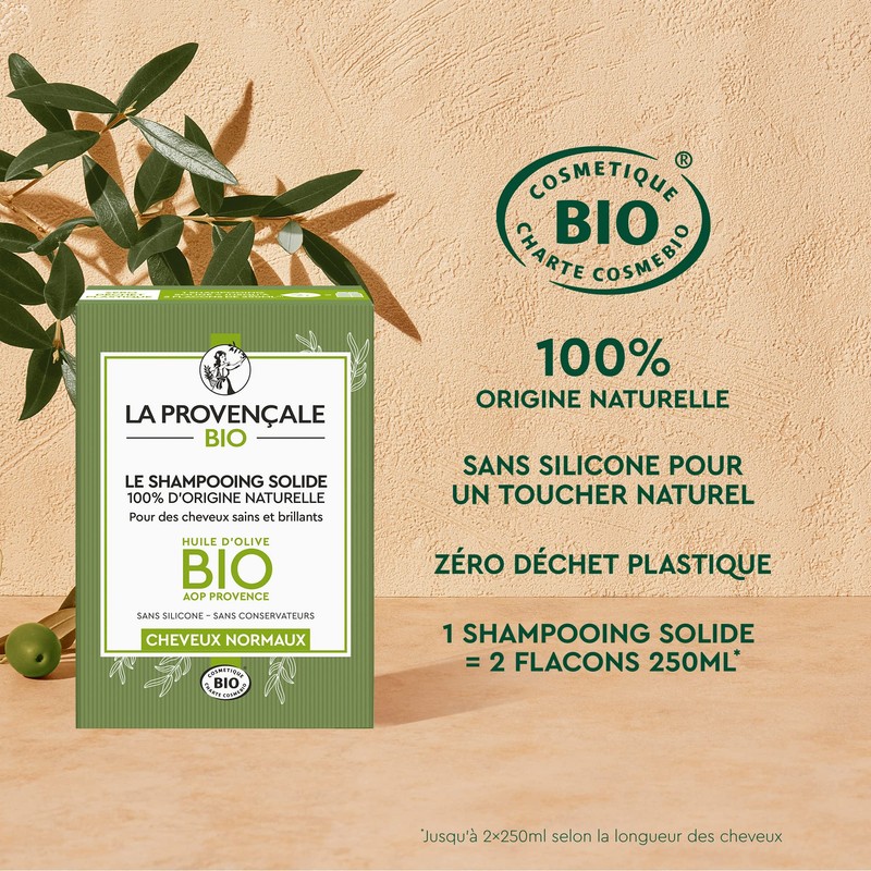 La Provençale Bio - Normale Haare, festes Shampoo, 100 %