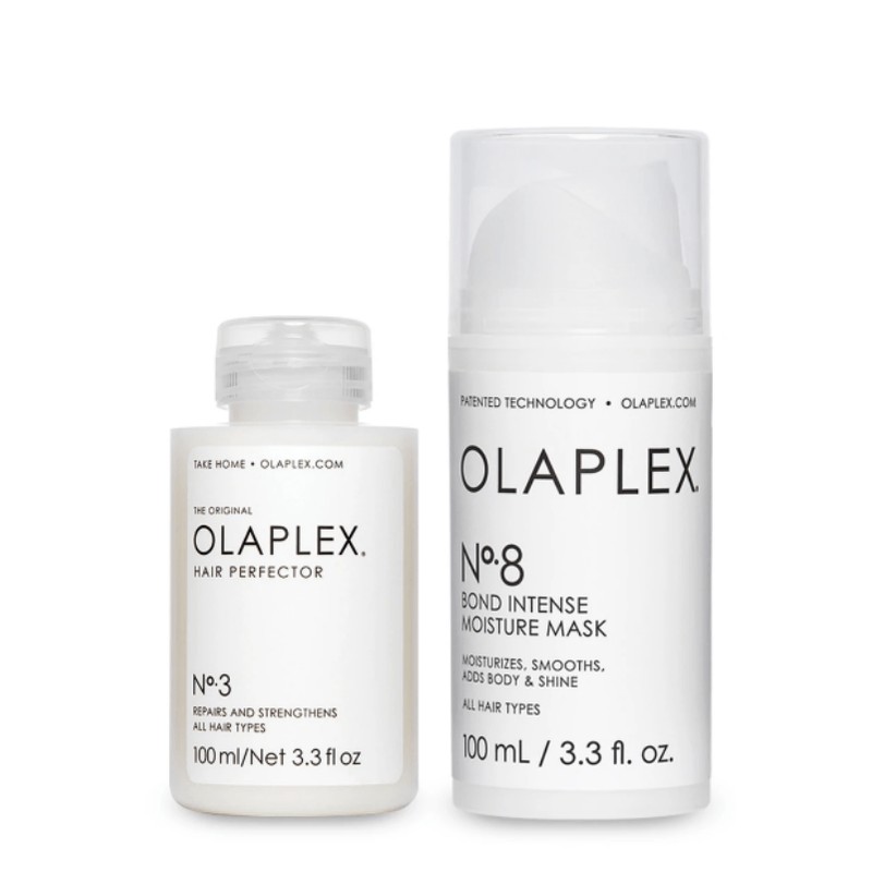 Olaplex No.3 Hair Perfector and No.8 Bond Intense Moisture Mask