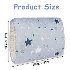 Aolso Cozy Cradle Arm Pillow, Breastfeeding Arm Pillow, Baby Breastfeeding Nursing Pillow, Baby Nursing Head Support Pillow, Breastfeeding and Bottle Feeding Head Support Pillow (Big-Small Stars)