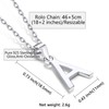SILVERCUTE Sterling Silver Initial A Pendant Letter Necklace For Women