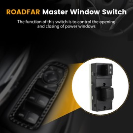 ROADFAR Window Switch Fits for Nissan Frontier Pathfinder Xterra Front Right Passenger Side Power Window Switch Replaces 25411EA002 1S12451 DWS373 25411-EA002