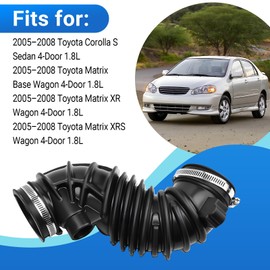 Engine Air Intake Hose with Clamps Fits for 2005-2008 Toyota Corolla Matrix 1.8L Replaces 178810D120 696-711