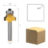 4 Pcs Round Over Bearing Edging Router Bits, Corner Rounding